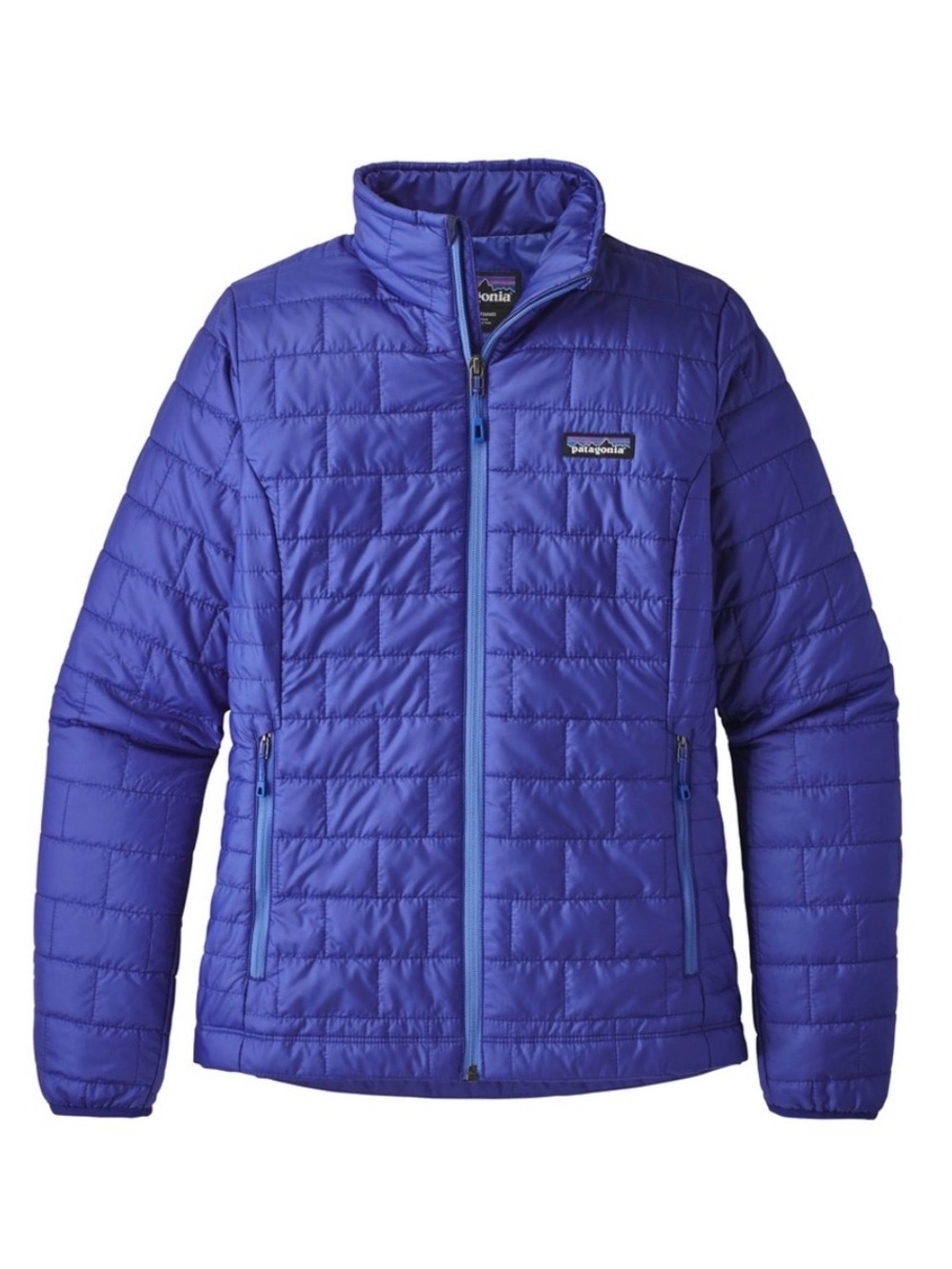 Patagonia Women's Purple and Blue Puffer Jacket